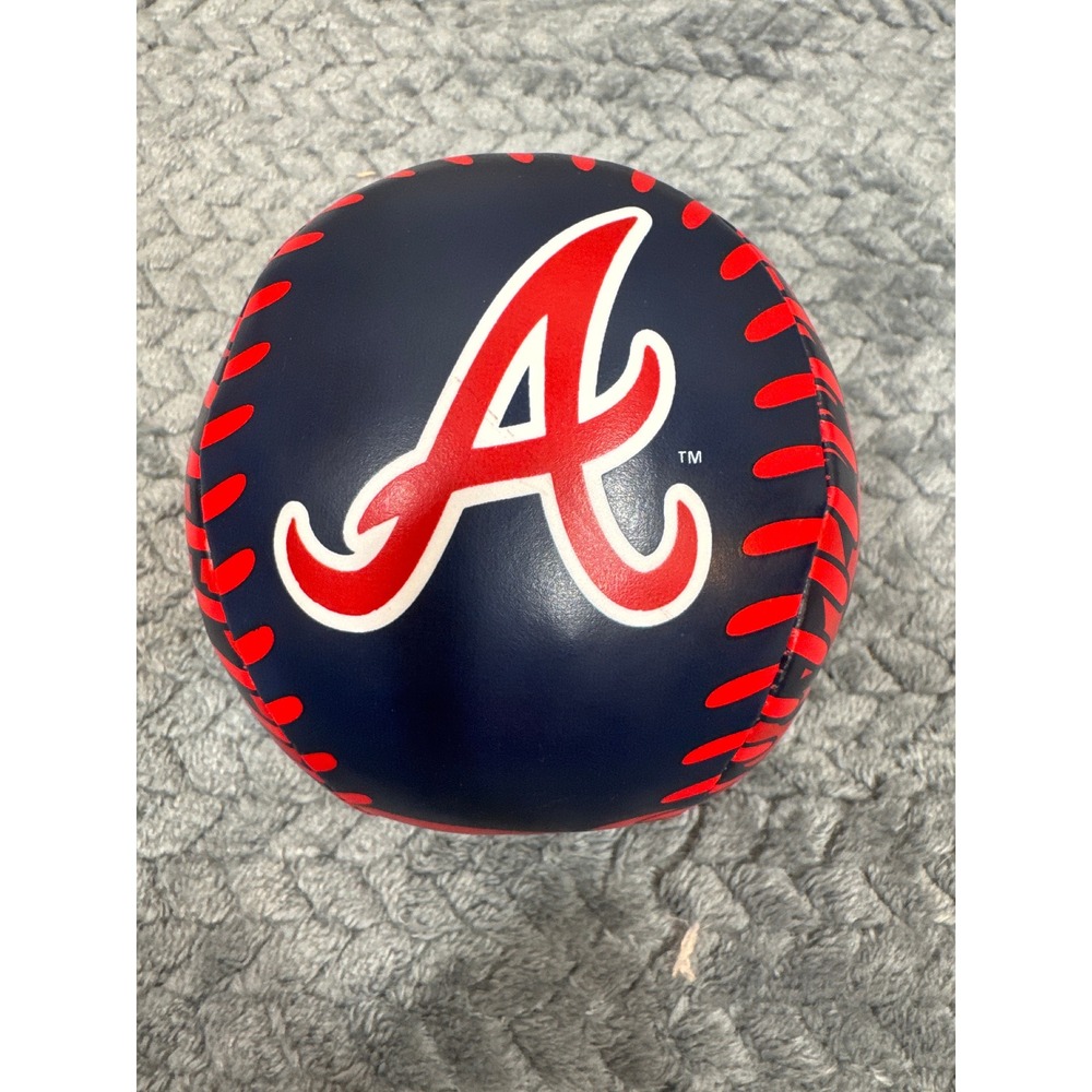 Rawlings Atlanta Braves MLB 2024 Team Store Exclusive Plush Baseball Navy Red